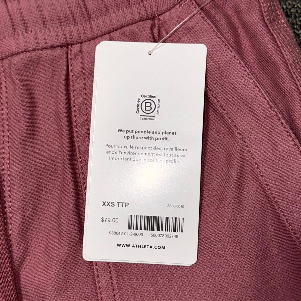 Athleta Farallon Bermuda Shorts Women XXS Pink Casual Gorpcore Activewear NWT - Picture 4 of 8